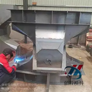 水泥扭王字块模具制作工艺 四角锥防浪石模具生产效率高