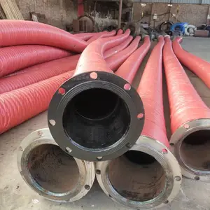 河道清淤用耐磨大口径胶管 高压夹线夹布橡胶管 DN200 宏禄
