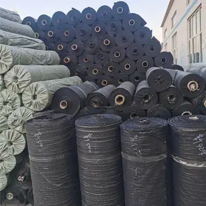 苗圃园艺防草地布 农用大棚黑色盖草布 保湿透气地布