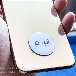 nfc一碰传滴胶钱币卡NTAG213芯片抗金属标签popl标签RFID手机贴