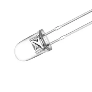 5mm圆头透明长脚紫光led直插发光二极管395nm f5紫光灯珠