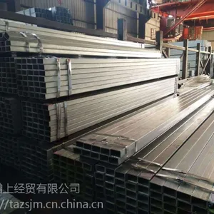 定制加工各种规格建筑装饰幕墙热镀锌方管60*120*3.5,热镀锌方管正品批发