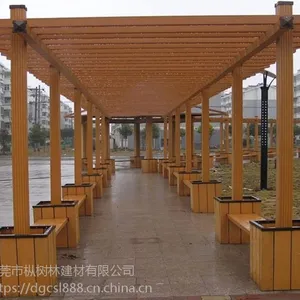 惠州防腐木,仿木栏杆,生态透水混凝土,