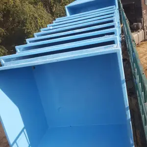水产养殖玻璃钢鱼池 定做露天玻璃钢观赏鱼池 玻璃钢水产养殖槽 玻璃钢鱼池厂家直销