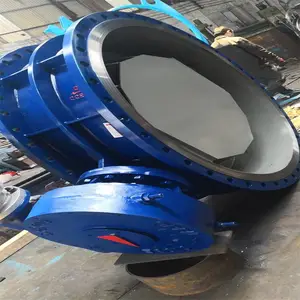 D341W化工焦炉煤气大口径化工部法兰式钢制蝶阀