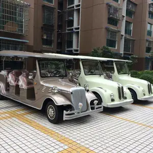 山东绿通电动豪华老爷车 观光车电动四轮 电动旅游观光车