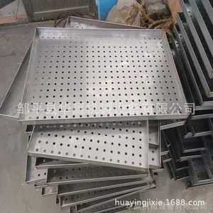 专业生产不锈钢手工焊接盘 带孔托盘 平底蒸盘可定做
