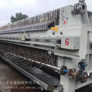 二手景津厂家60平方暗流水洗自动隔膜压滤机