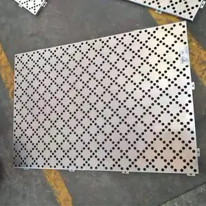 建筑内外墙装饰 白色 钻孔冲孔小孔 铝单板 铝平板