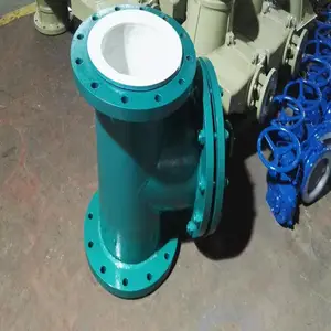 现货DN50Y型衬氟过滤器 九江GL41PO-10/16P对焊高低快开碳钢蓝式过滤器