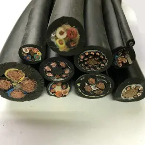 带钢丝抗拉抓高柔性移动拖链重型聚氨酯电缆线TRVV2 3 4芯可定制