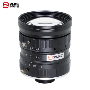 ZLKC中联科创6mm工业相机镜头HM0614MP5低畸变视觉检测C口镜头