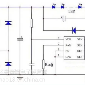 供应嘉泰姆驱动IC CXLE8375高精度非隔离降压型LED控制器85~265V全电压LED照明应用