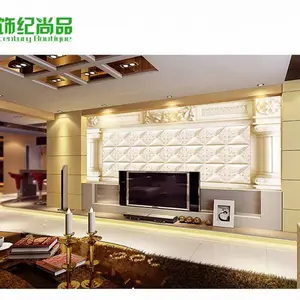 粤鲁湘罗马柱客厅电视背景墙端庄大气