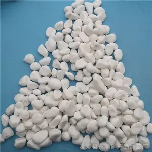 供应透水路面用白色水洗石 庭院绿化 园林盆栽 园林铺路碎石