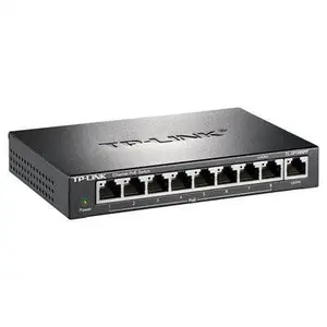 TP-LINK TL-SF1009PF百兆8口POE交换机300米监控延长供电器分线器