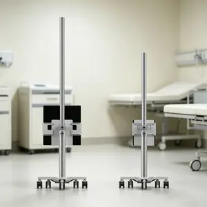 VISION BW-F|铝合金立式显示器移动支架推车 可OEM/ODM定制