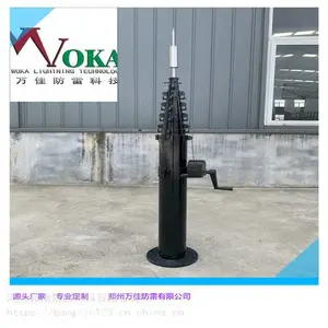 野战机械化车载升降避雷针10m机动式升降接闪器可承重30kg