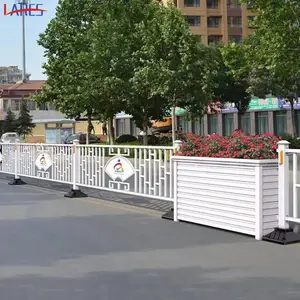 忻州不锈钢市政道路花箱护栏组合隔离带铝合金户外铁艺花槽护栏