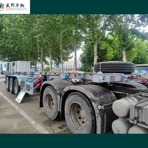 30英尺危险品骨架挂车花栏