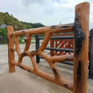 水泥仿木护栏 仿树藤栏杆 仿竹节栏杆 河道护栏 美丽乡村建设栏杆