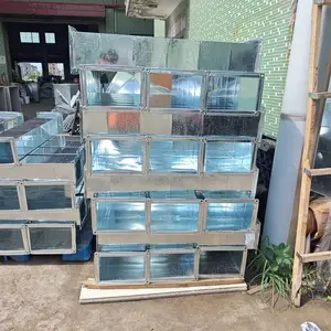 镀锌白铁皮不锈钢共板法兰矩形风管通风排烟管道