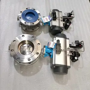 D643W-25P 法兰气动双作用多层次硬密封耐磨蝶阀图片