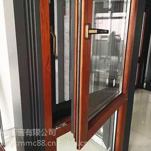 125铝包木一体窗定做厂家-南京阔曼门窗厂-别墅***小区配置,1年免费售后