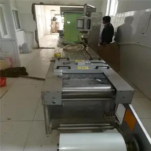 二手全自动连续拉伸膜真空包装机出售