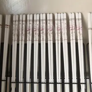 景德镇陶瓷筷子 家用10双高档欧式奢华耐高温防滑防霉筷子