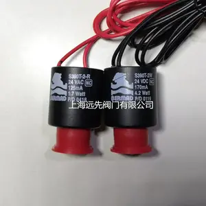DN25����÷�ص�ŷ�S390T-2-R 24VAC��ɫ�н������ϵ�ŷ�
