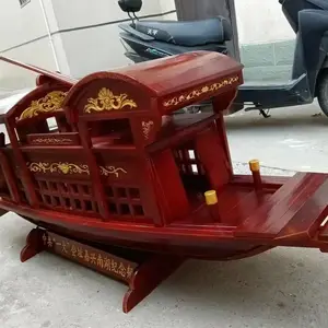 定制嘉兴南湖红船 模型船 南湖红船 纯手工工艺船
