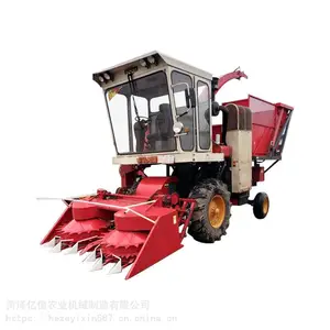 小型自走式玉米秸秆青储机割台 多功能玉米秸秆回收黄储机