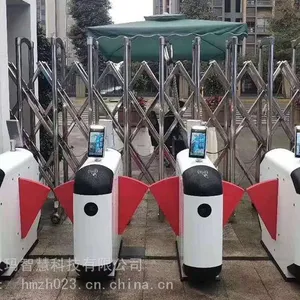 幼儿园翼闸人脸识别闸机学校接送智能门禁系统游乐场刷卡考勤门闸