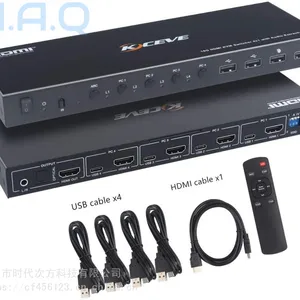 KCEVE HDMI 四进一出 KVM切换器支持4K60音频输出