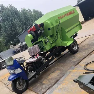 加工定做5方喂料车 畜牧养殖场撒料车 粉碎搅拌二合一喂料车