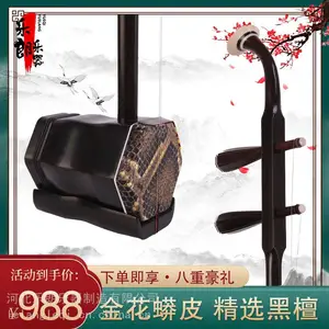二胡 乐器 紫檀木二胡 批发 二胡黑檀 专业演奏款送二胡包装盒