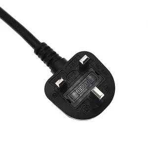 BS��ȫͭ3*1.5mm2Ӣ������β����Ƥ������Դ�� Ӣ��AC��ͷ��