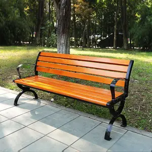 焦作防腐木座椅厂家 户外市政公园椅 道路座椅 平凳不锈钢座椅