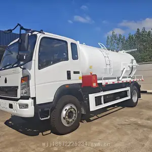 重汽欧三右舵8方10方出口型吸污车 国三大泵抽污车