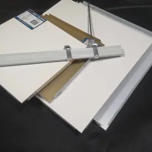 欧陆品牌300*300铝合金天花板暗架方板系列厨房/卫生间哑光白色滚涂铝扣板
