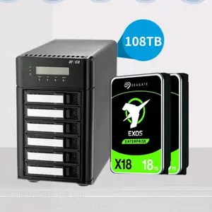 Areca 8050T3U-6 6盘位 雷电3存储 4K高清存储 Type-C/USB3.0磁盘阵列