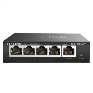 TP-LINK TL-SF1005MPF百兆5口PoE交换机AP摄像头供电器300M远距离