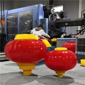 泰安灯光隧道串灯 亚克力灯笼 LED中国结 市政春节亮化装饰2米扇形中国结