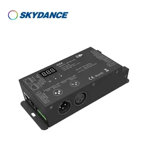 景晴DMX解码器 微型SPI幻彩灯带控制器 DMX转SPI解码器 LED控制器 DSA