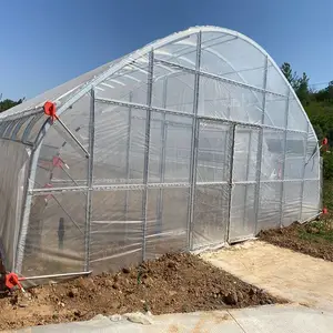 博利品牌 温室大棚 冬季保温性较好 双拱双膜套棚 承载力大 专业施工