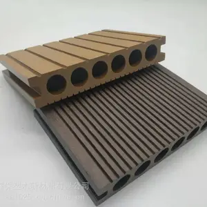 sambo森保塑木实力工厂***格红木色咖啡色塑木地板柚木色巧克力色木塑地板浅灰色黑木色塑木墙板