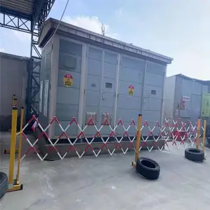 厂区管式伸缩围栏 安全电力施工栅栏 折叠安全隔离护栏