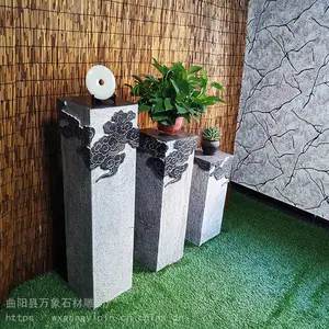 仿古石雕拴马柱,青石做旧拴马柱,拴马石
