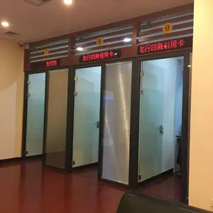 揭阳108款全景铝合金百叶隔断高隔间